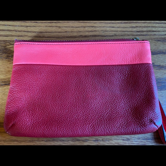 Fossil Two Tone Zip Wristlet - Picture 1 of 3